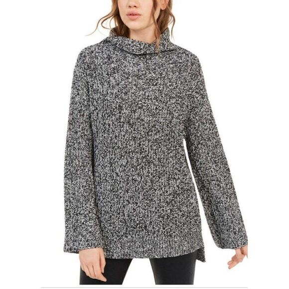 ‎American Rag Sweater Top XS Black White Cowl-Neck - Picture 5 of 5